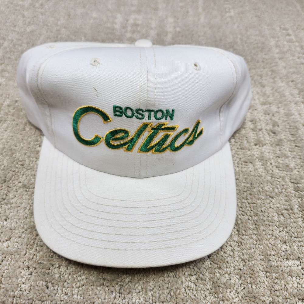 Vintage Sports Specialties Boston Celtics Script The Twill Snapback Hat NBA Cap